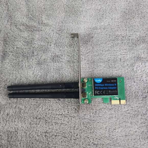 Cudy WE300 N300 PCIe WiFi Card for PC, 300Mbps WiFi PCIe Card - Picture 1 of 5